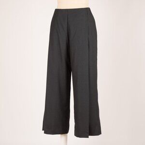 TSE New York Black Super Light Cashmere Cropped Wide Leg Pants Size US 4